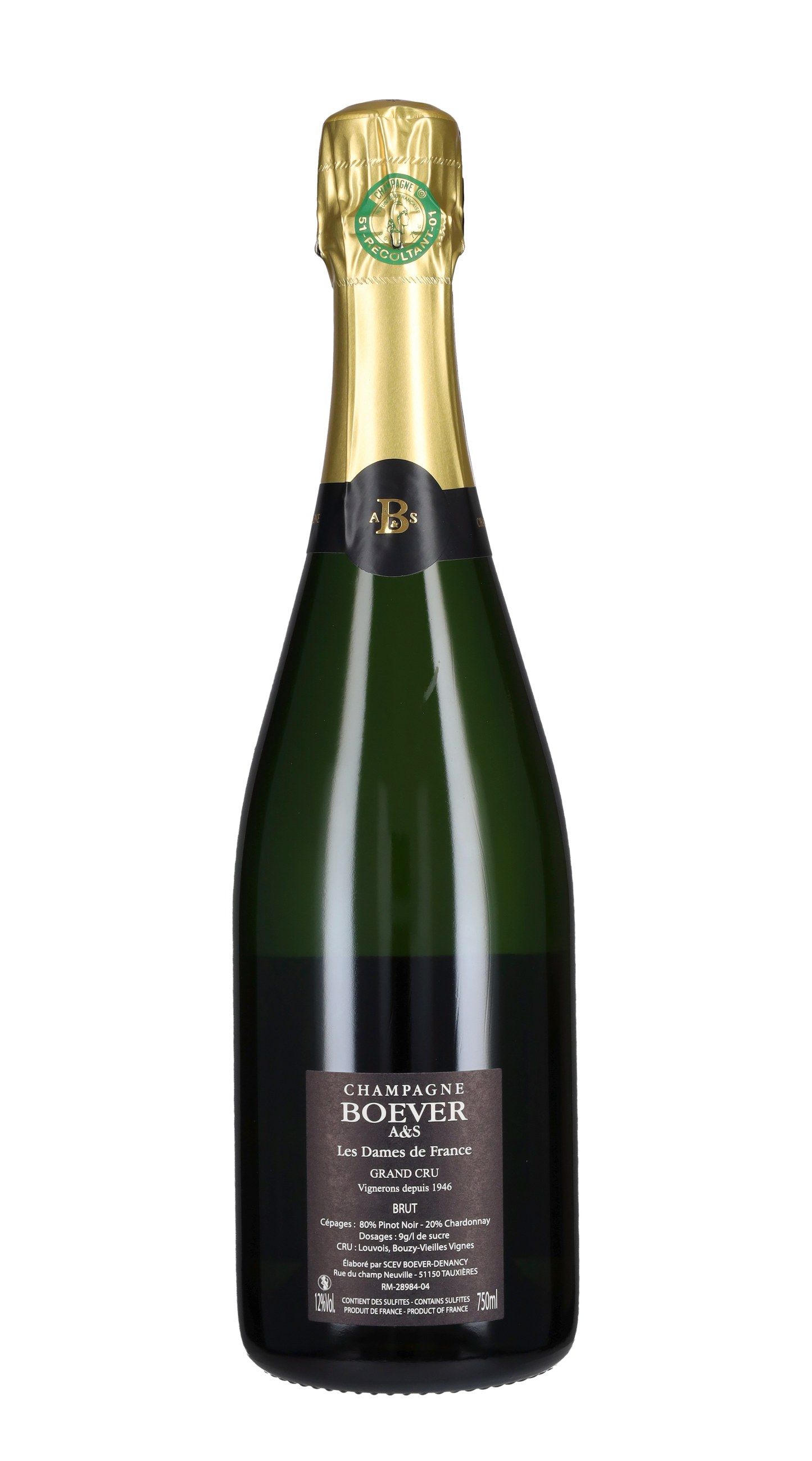 Champagne Brut Grand Cru 'Des Dames de France' Boever A&S