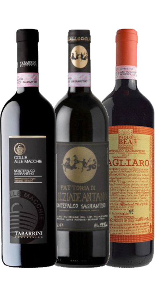 Tre produttori di riferimento del Sagrantino (3bt)