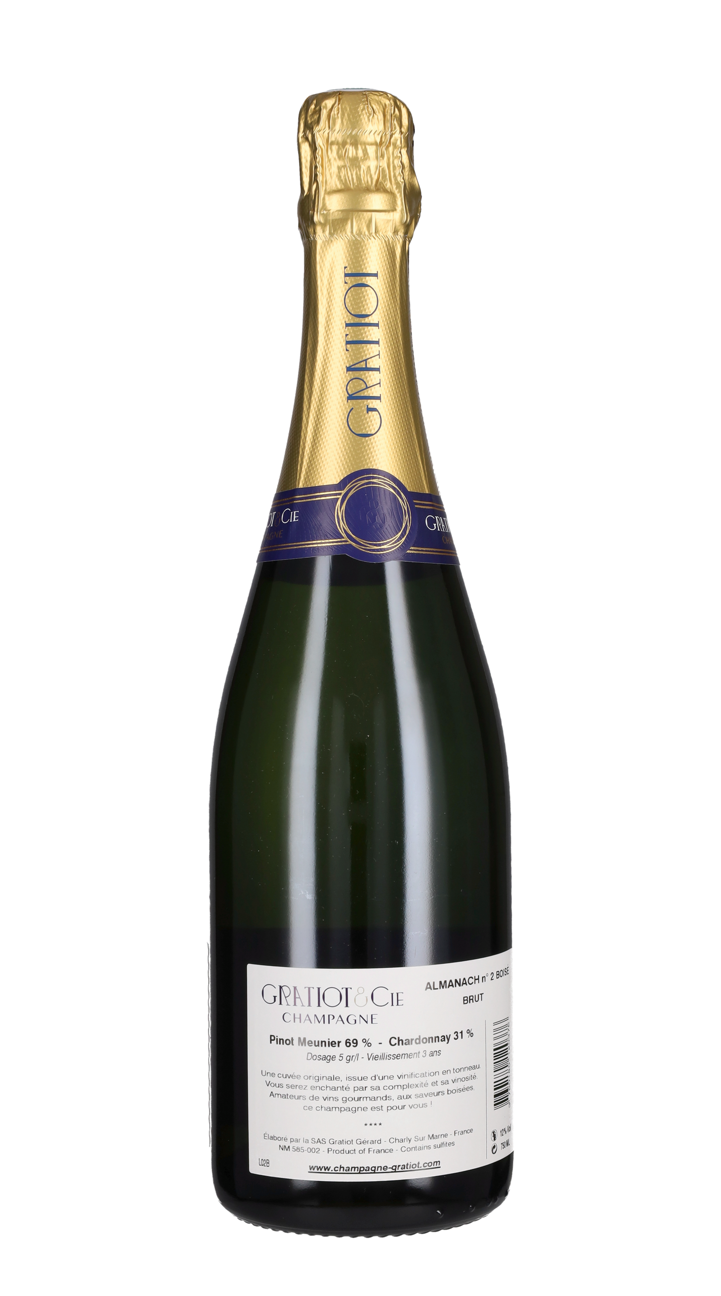 Champagne 'Almanach n°2 Intense' Gratiot & Cie