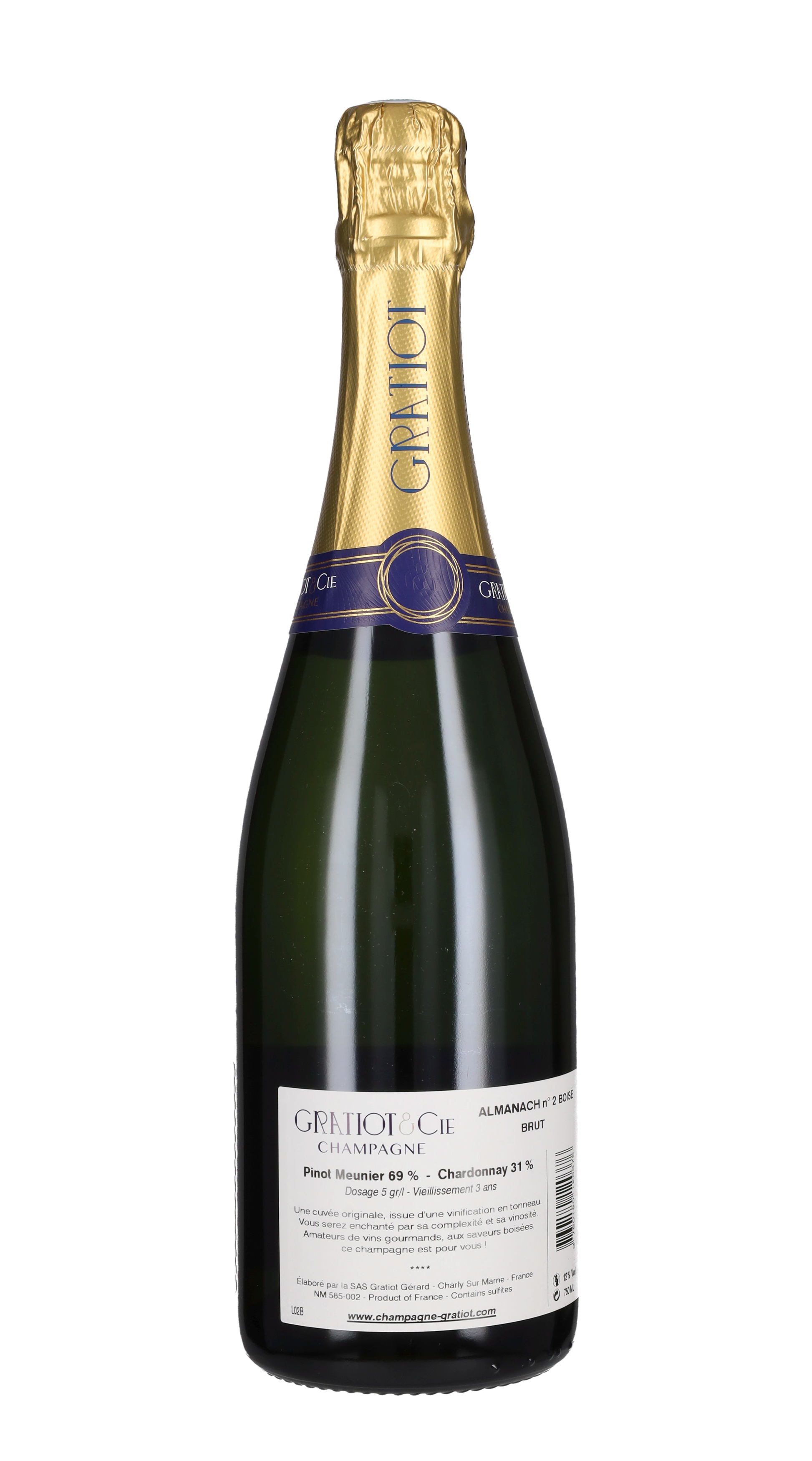 Champagne 'Almanach n°2 Intense' Gratiot & Cie